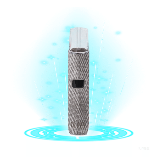 ILIA哩亞電子煙布紋款一代主機 換彈式霧化杆【布紋灰】
