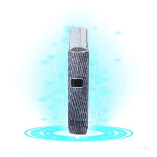 ILIA哩亞電子煙布紋款一代主機 換彈式霧化杆【布紋牛仔藍】