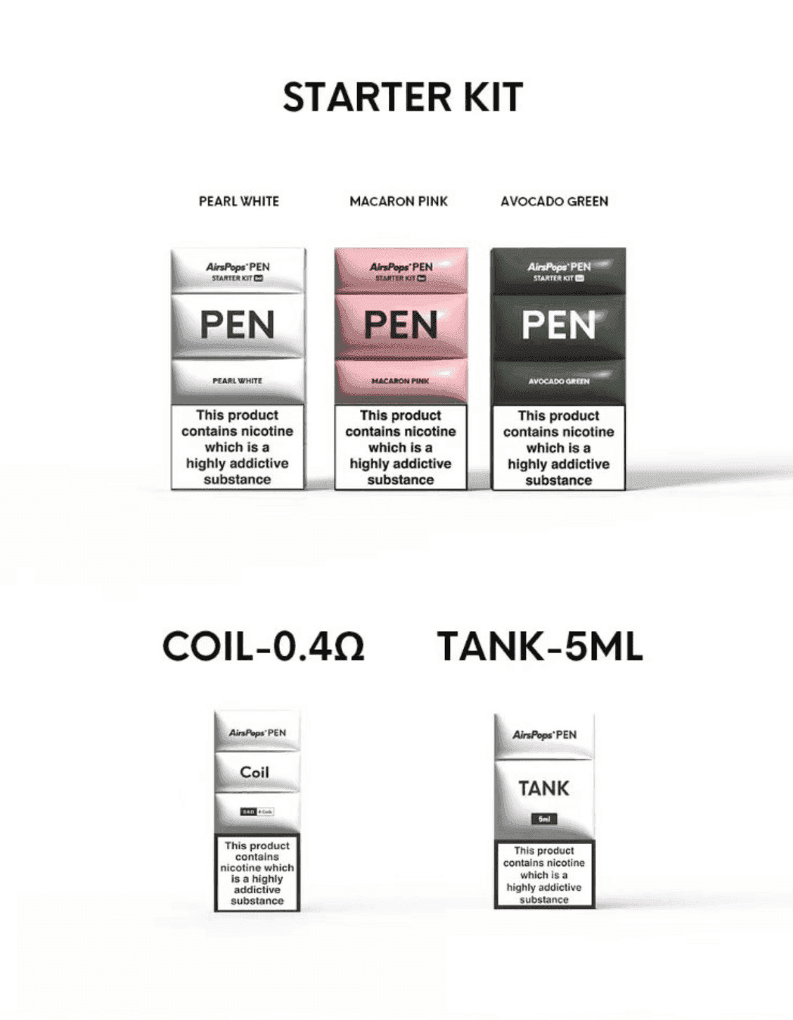 AIRSCREAM AirsPops PEN 鉛筆電子煙主機:圖片 4