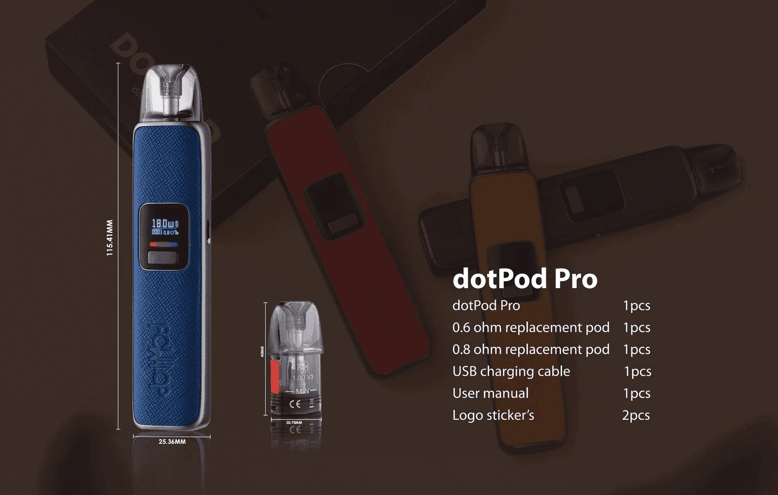DOTMOD佩特里DOTPOD S PRO 35W電子煙主機空倉煙彈:圖片 2